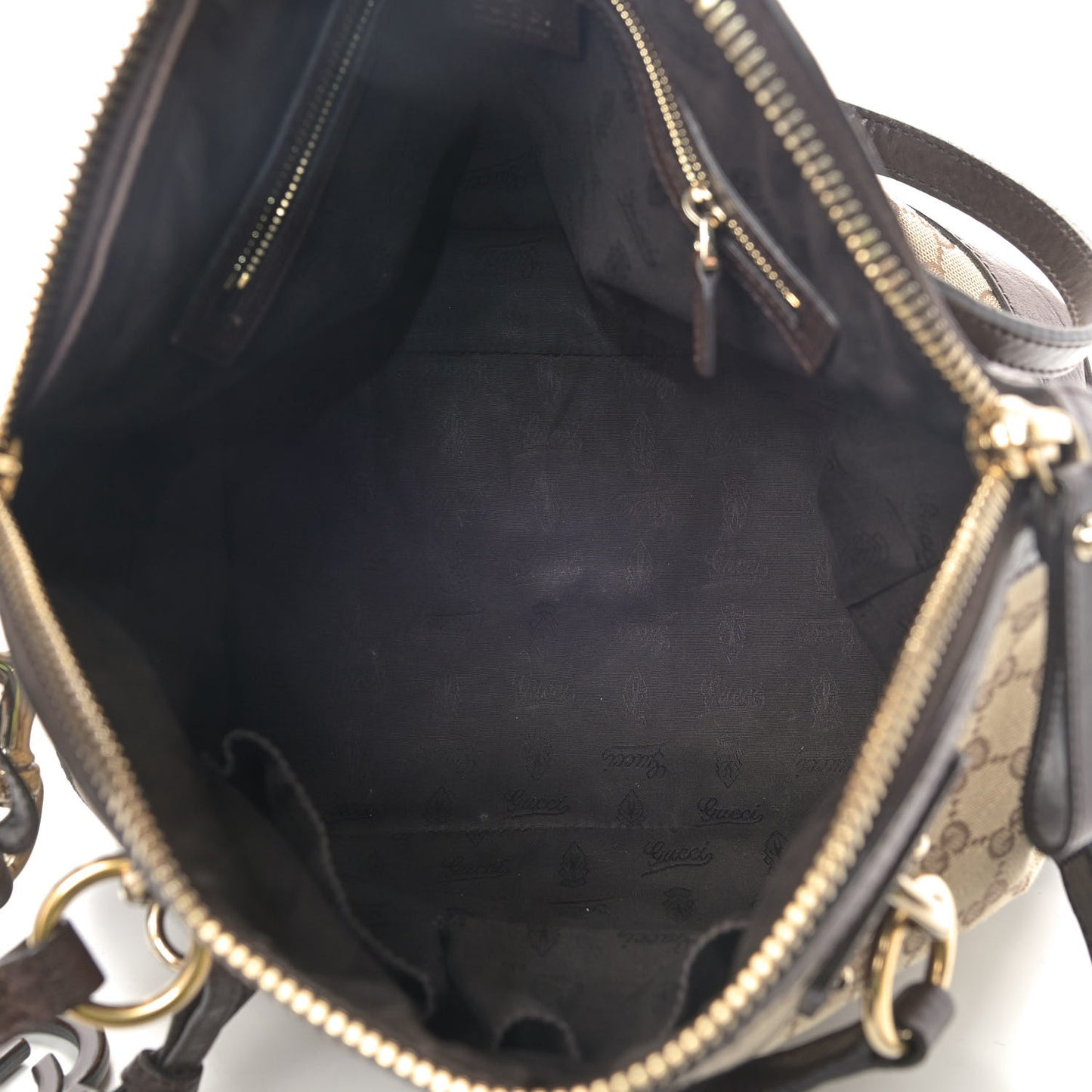 Monogram Medium Top Handle Bag Brown