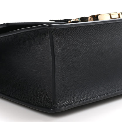 Christian Dior Grained Calfskin Embossed 30 Montaigne Chain Flap Bag Black 8 of 9