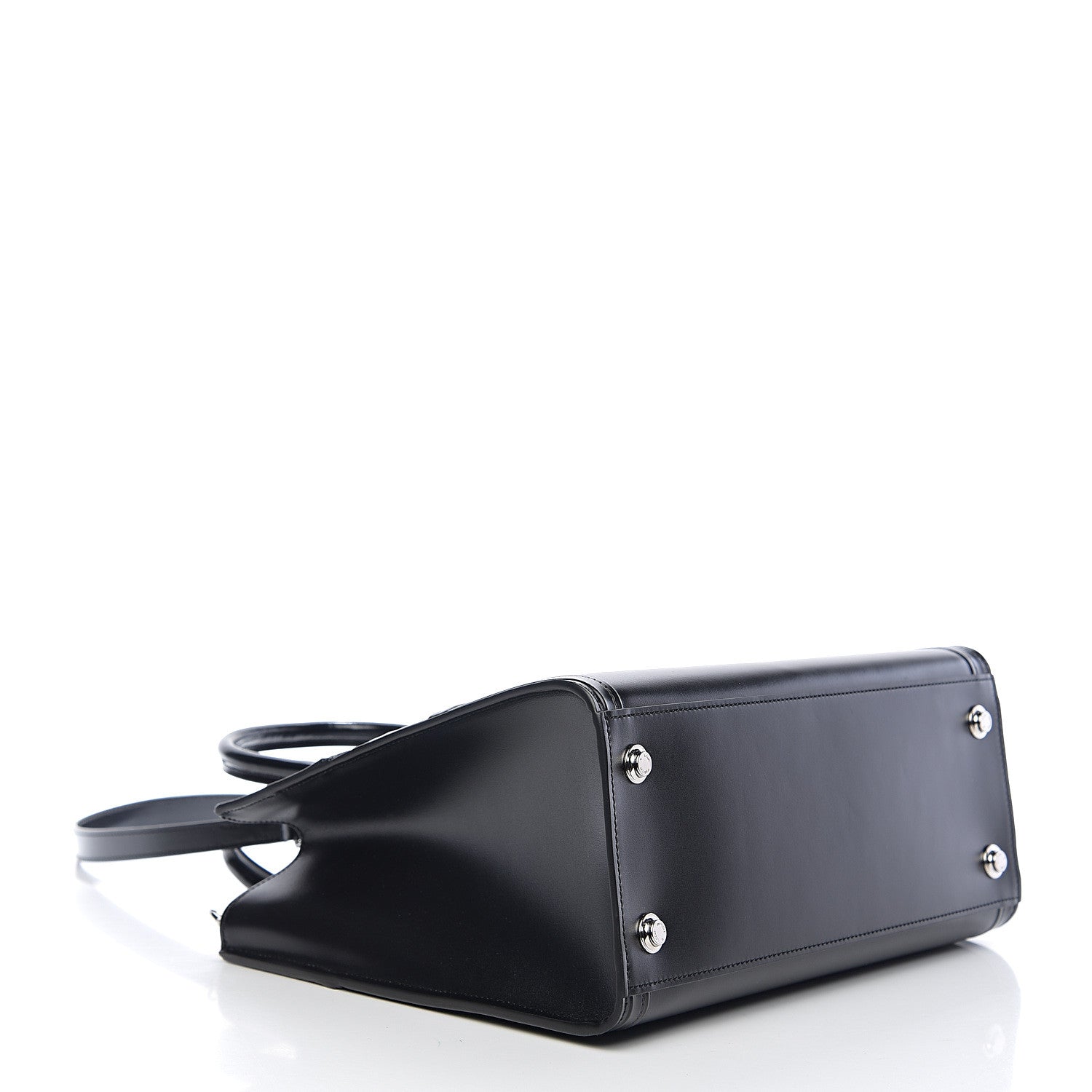 Louis Vuitton Calfskin Embossed Steamer MM Black 3 of 9