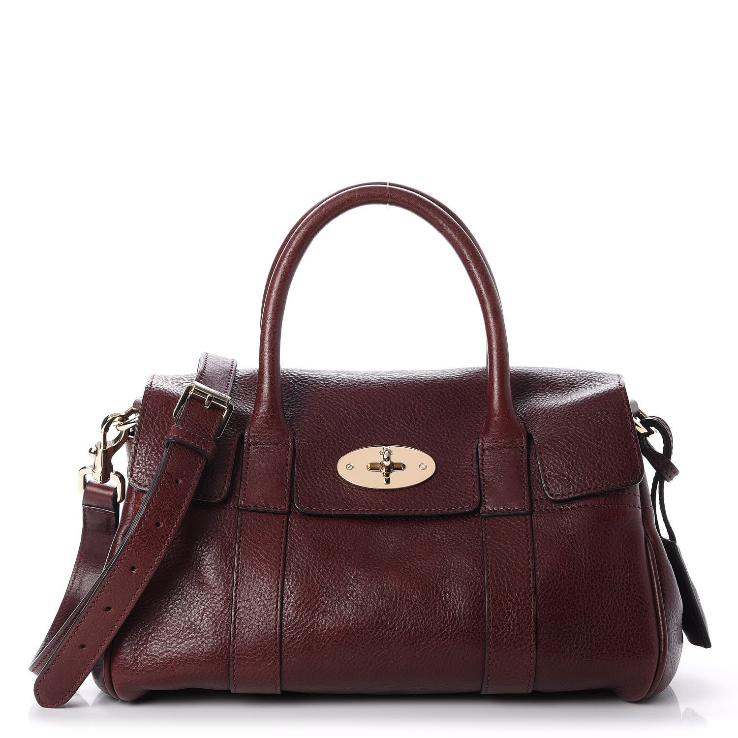 Mulberry Natural Leather Small Bayswater Oxblood 1 of 8