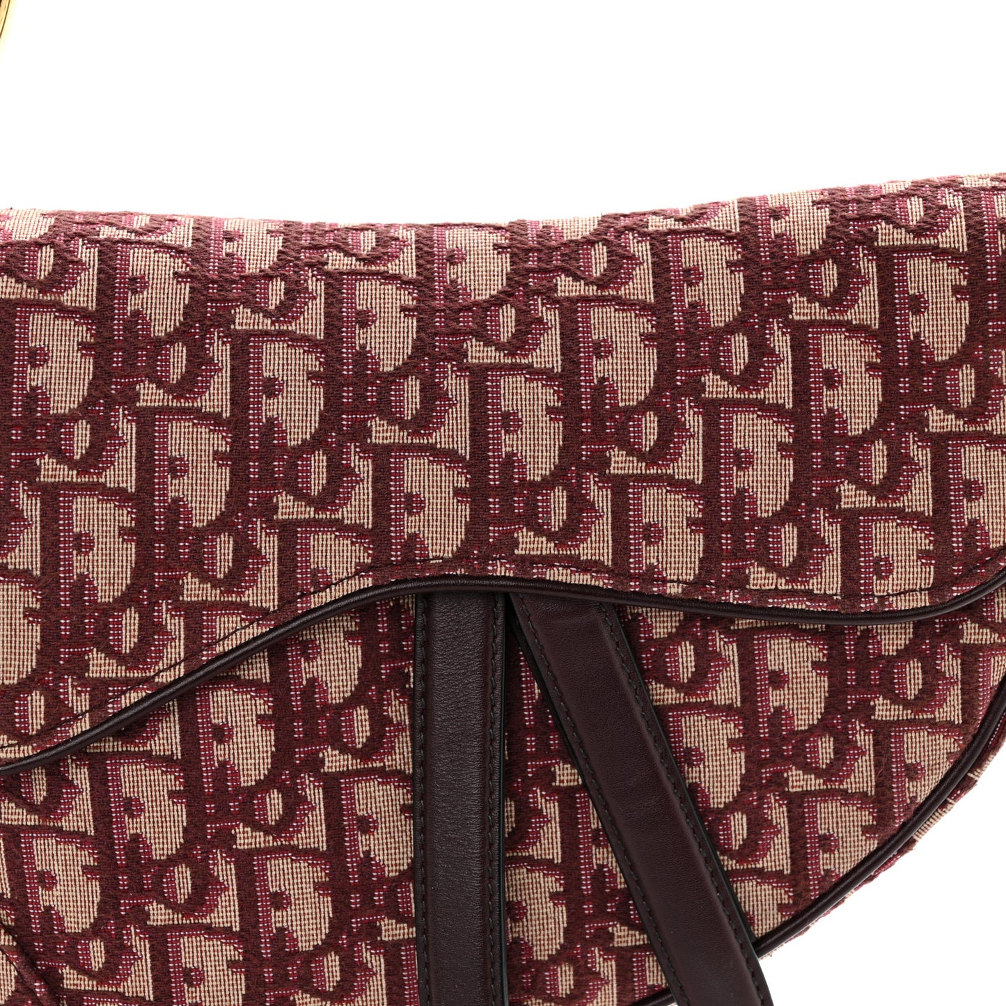 Oblique Saddle Bag Burgundy