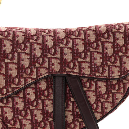 Christian Dior Oblique Saddle Bag Burgundy 8 of 11