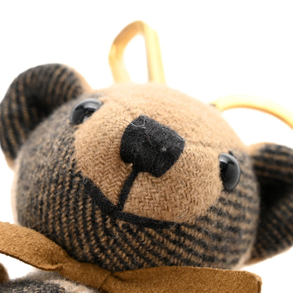 Burberry Cashmere House Check Thomas Bear Bag Charm Camel Gold 5 of 6