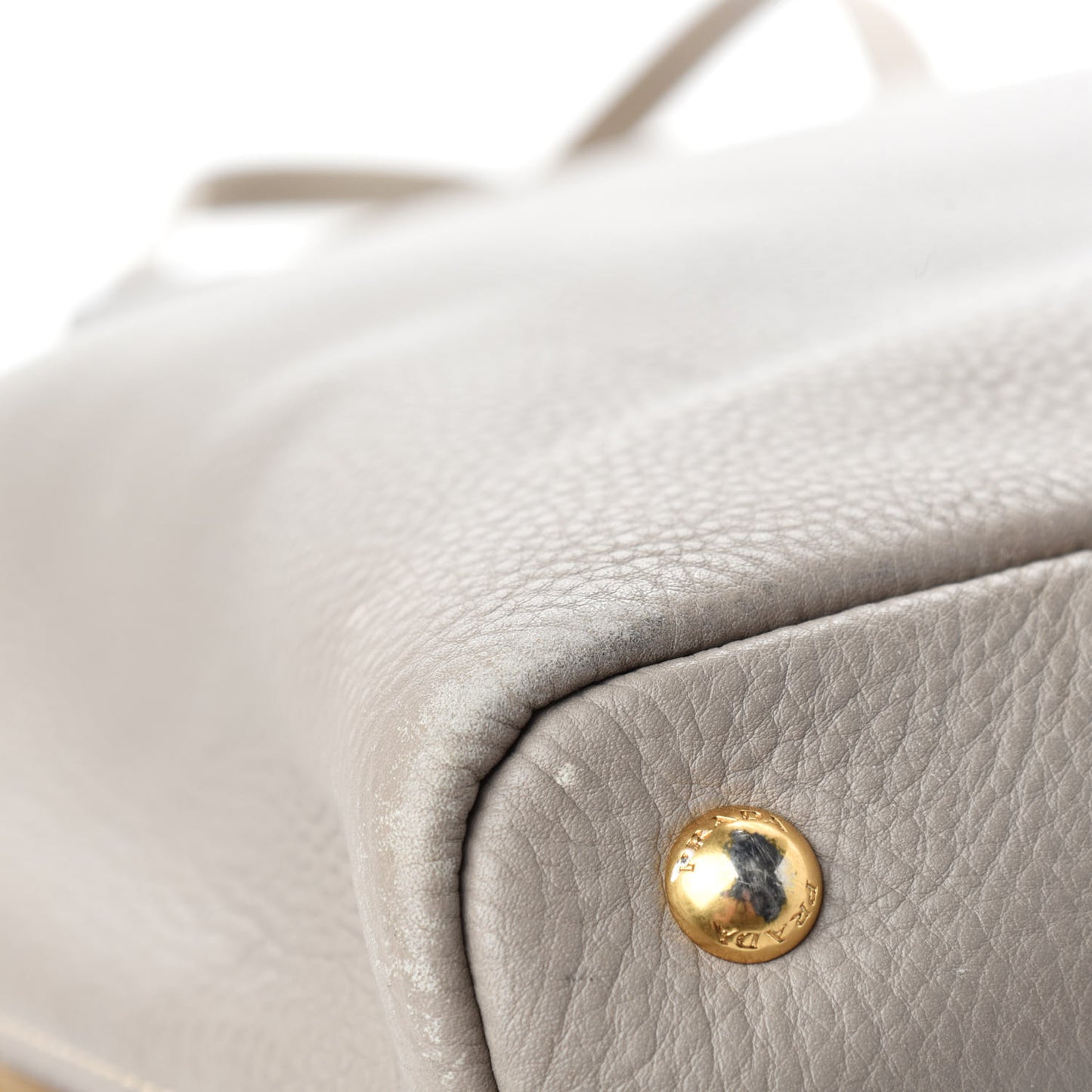Vitello Daino Side Zip Tote Pomice