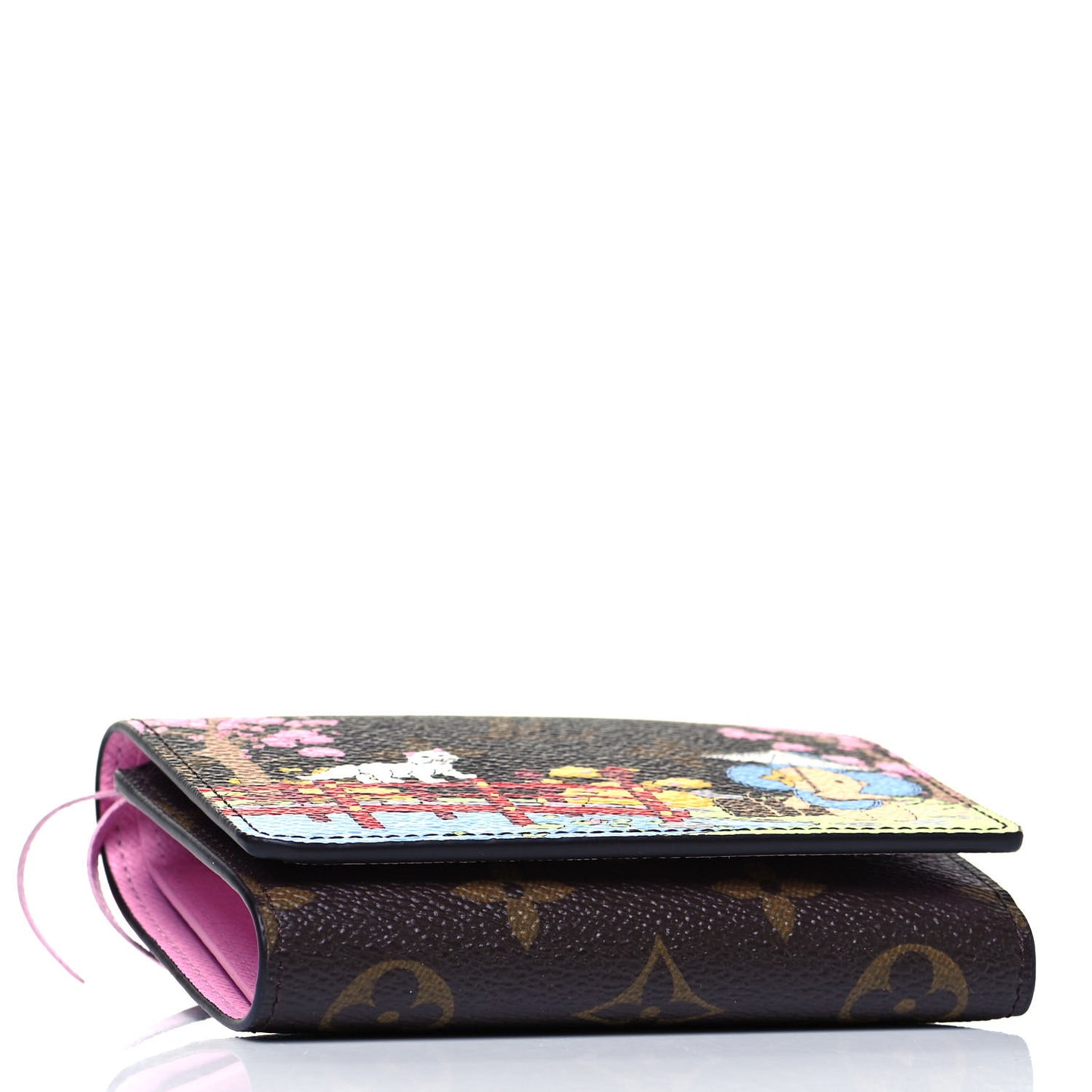 Monogram 2021 Christmas Animation Japanese Garden Victorine Wallet Wisteria Pink