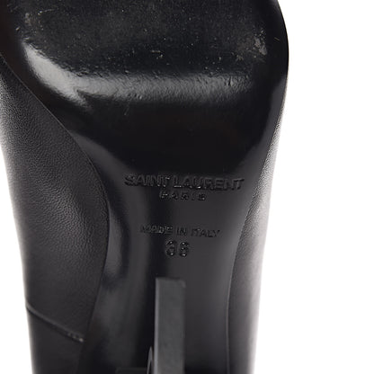 Saint Laurent Calfskin Opyum 100 Pumps 36 Black 6 of 11