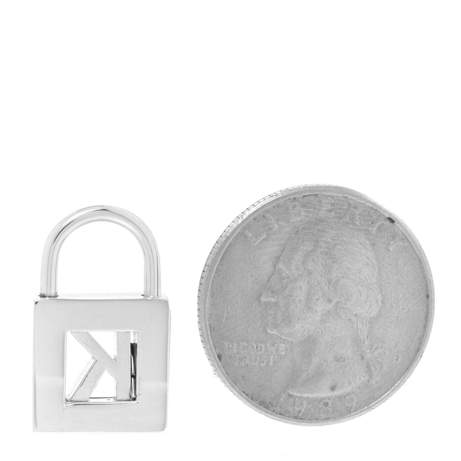 Tiffany Sterling Silver Letter K Lock Charm Pendant 2 of 3