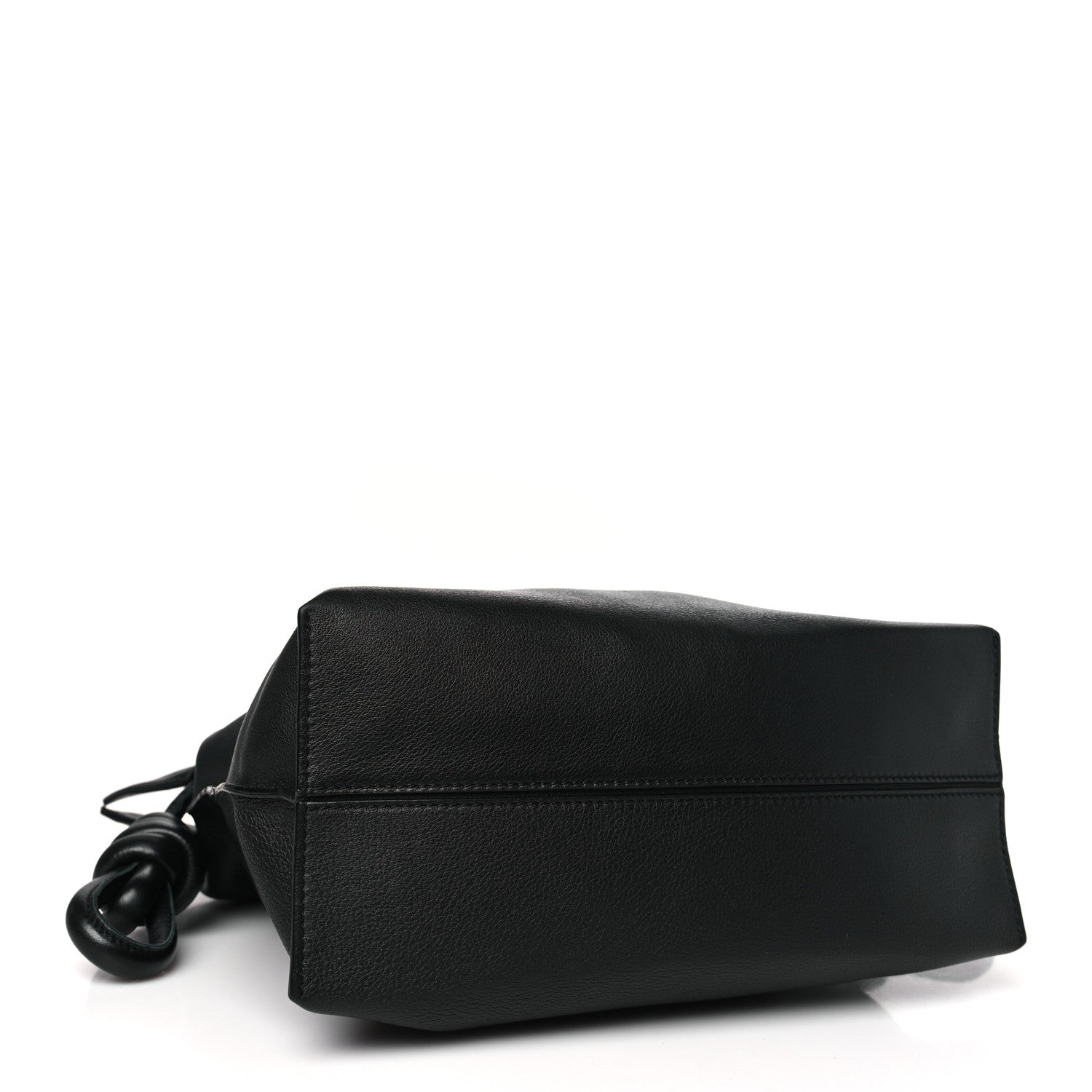 Loewe Calfskin Flamenco Knot Bag Black White 4 of 9
