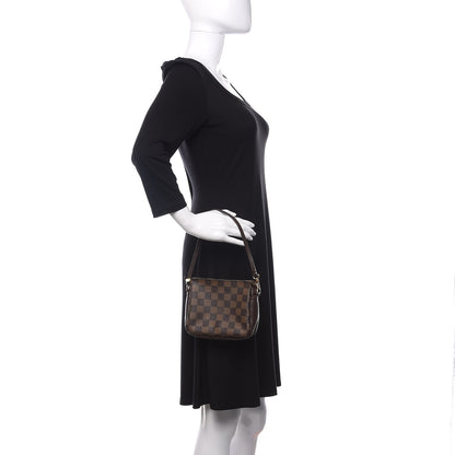 Louis Vuitton Damier Ebene Trousse Make Up Bag Pochette 2 of 19