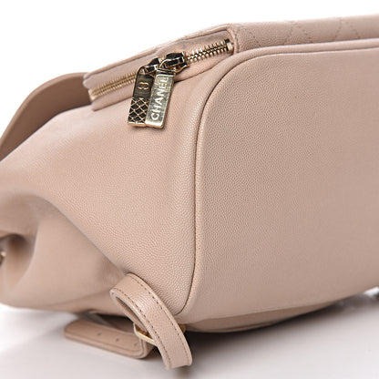 Chanel Caviar Quilted Business Affinity Backpack Beige 12 of 19