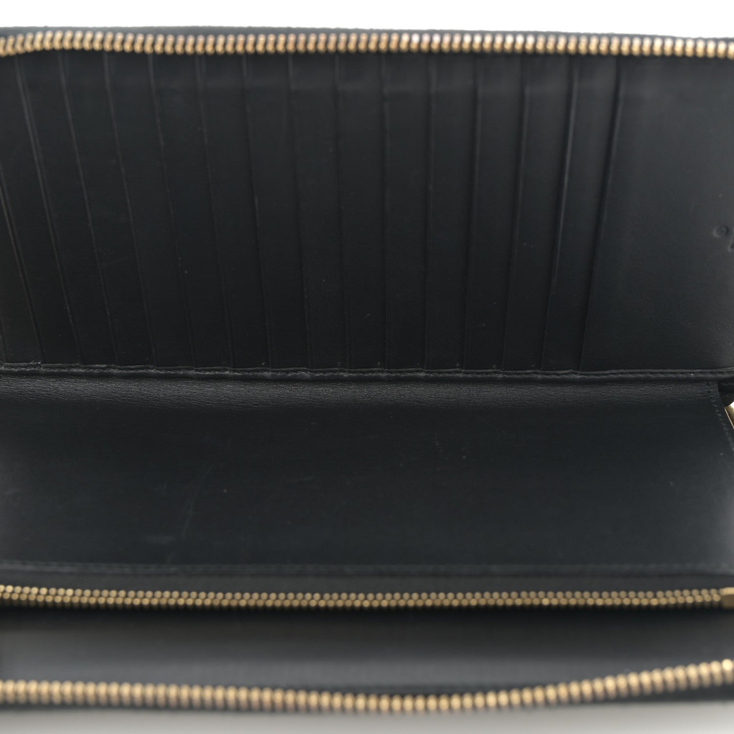 Gucci GG Supreme Monogram Top Handle Zip Around Wallet Black 5 of 11