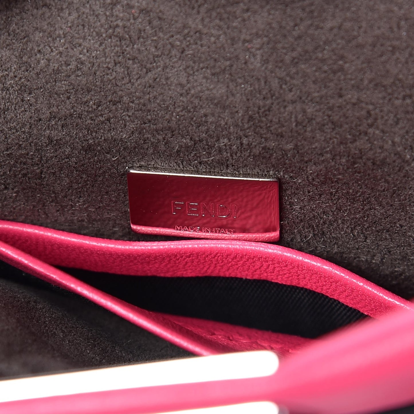 Shiny Nappa Micro Peekaboo Iconic Satchel Fuxia