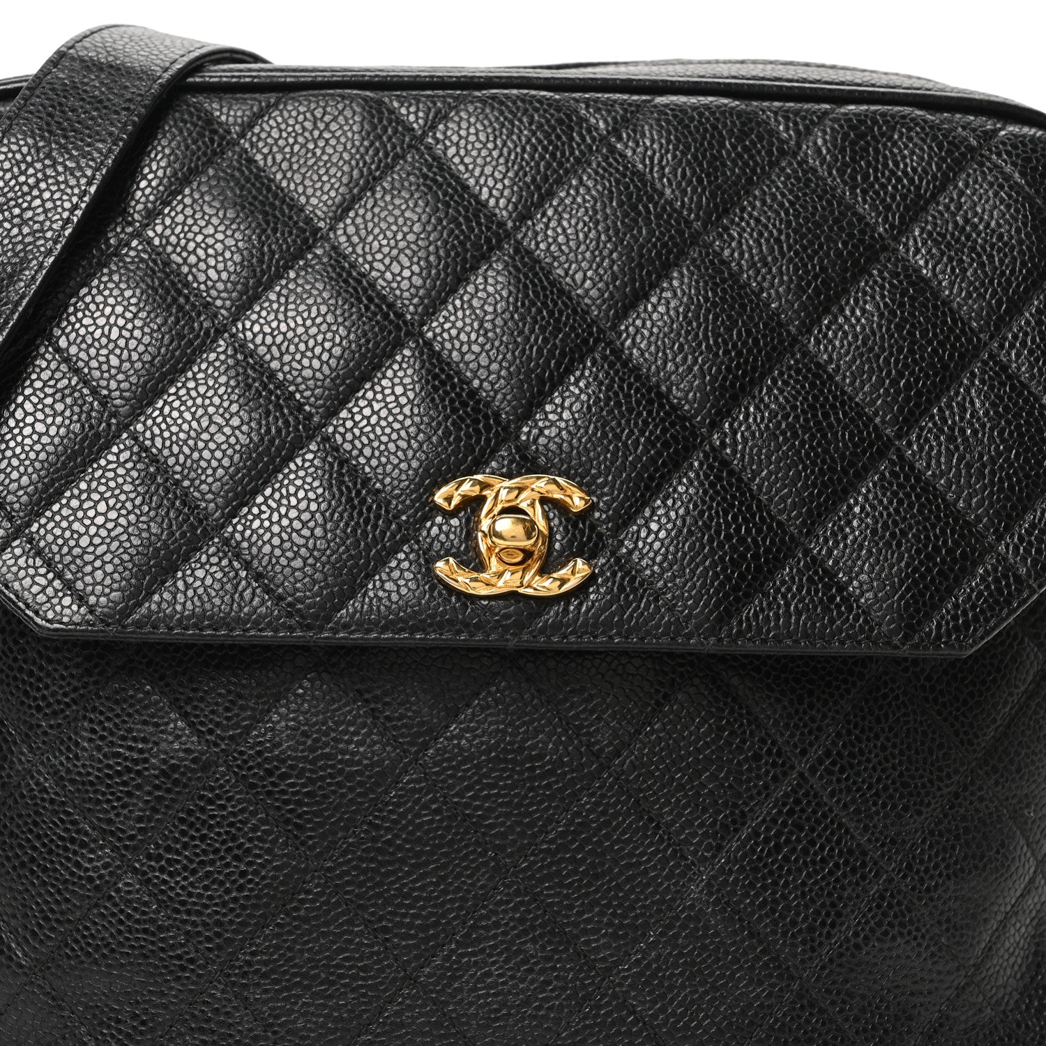 Chanel Caviar Quilted Flap Camera Case Black 9 of 11