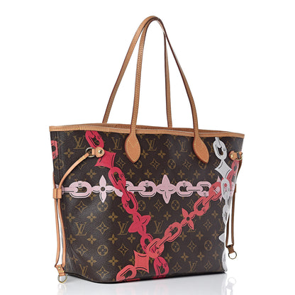 Louis Vuitton Monogram Bay Neverfull MM Rose Ballerine Poppy 3 of 13