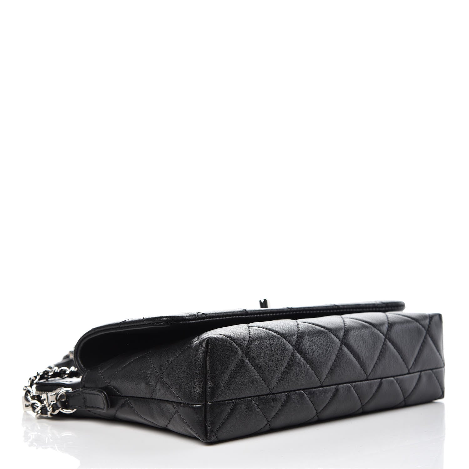 Chanel Calfskin Quilted Crossbody Bag Black 4 of 9