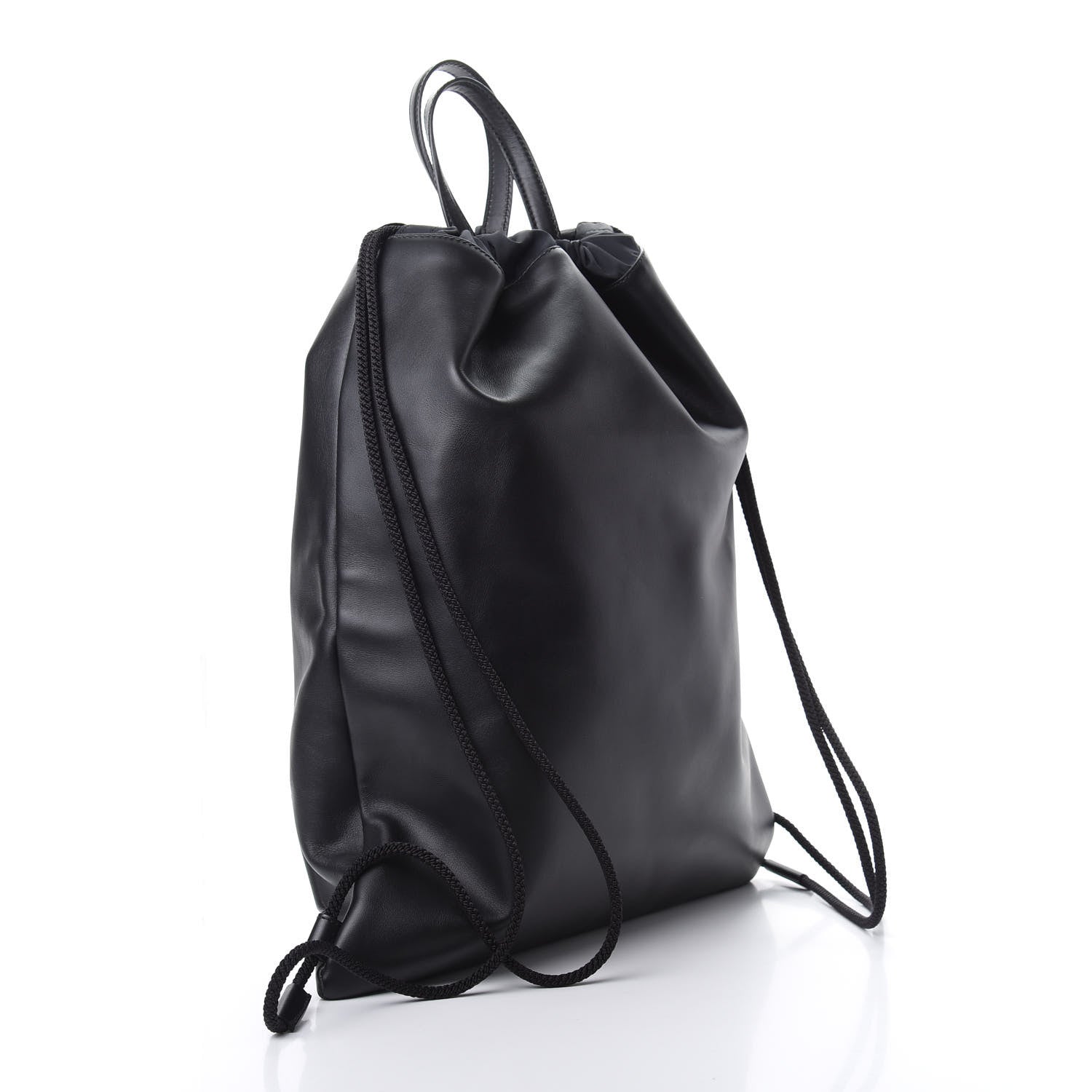 Gucci Calfskin Small GucciGhost Drawstring Backpack Black 2 of 10