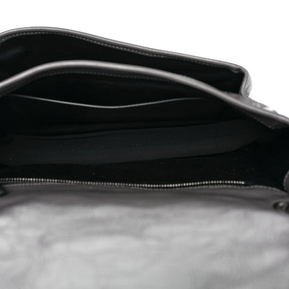 Saint Laurent Crinkled Calfskin Matelasse Monogram Medium Niki Chain Satchel Fog 5 of 9