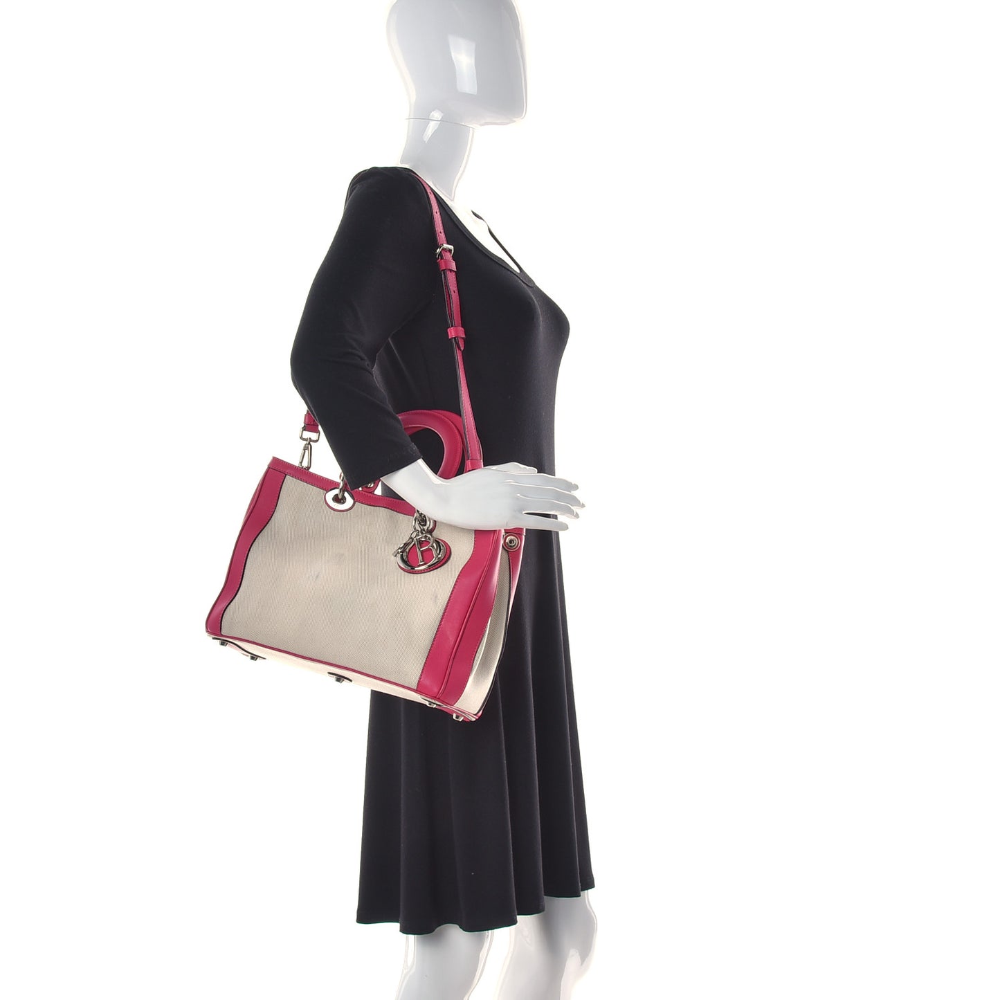 Canvas Calfskin Large Diorissimo Tote