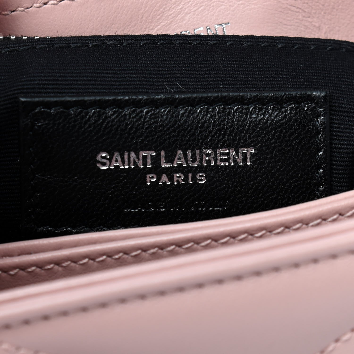 Saint Laurent Calfskin Y Quilted Monogram Toy Loulou Crossbody Bag Tender Pink 6 of 9
