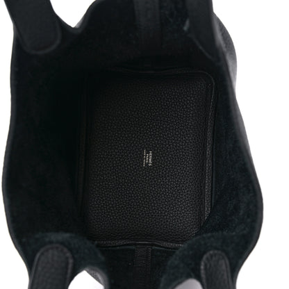 Hermes Taurillon Clemence Monochrome Picotin Lock 18 PM Black 5 of 12