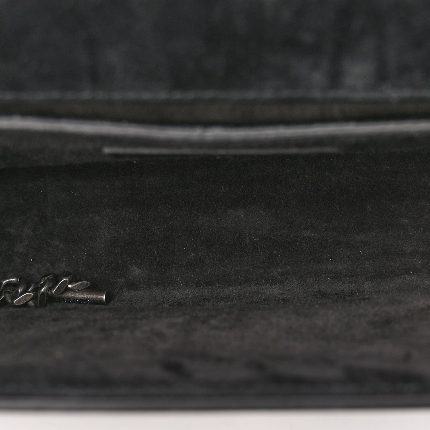 Saint Laurent Calfskin Fringe Medium Snake Monogram Satchel Black 6 of 9