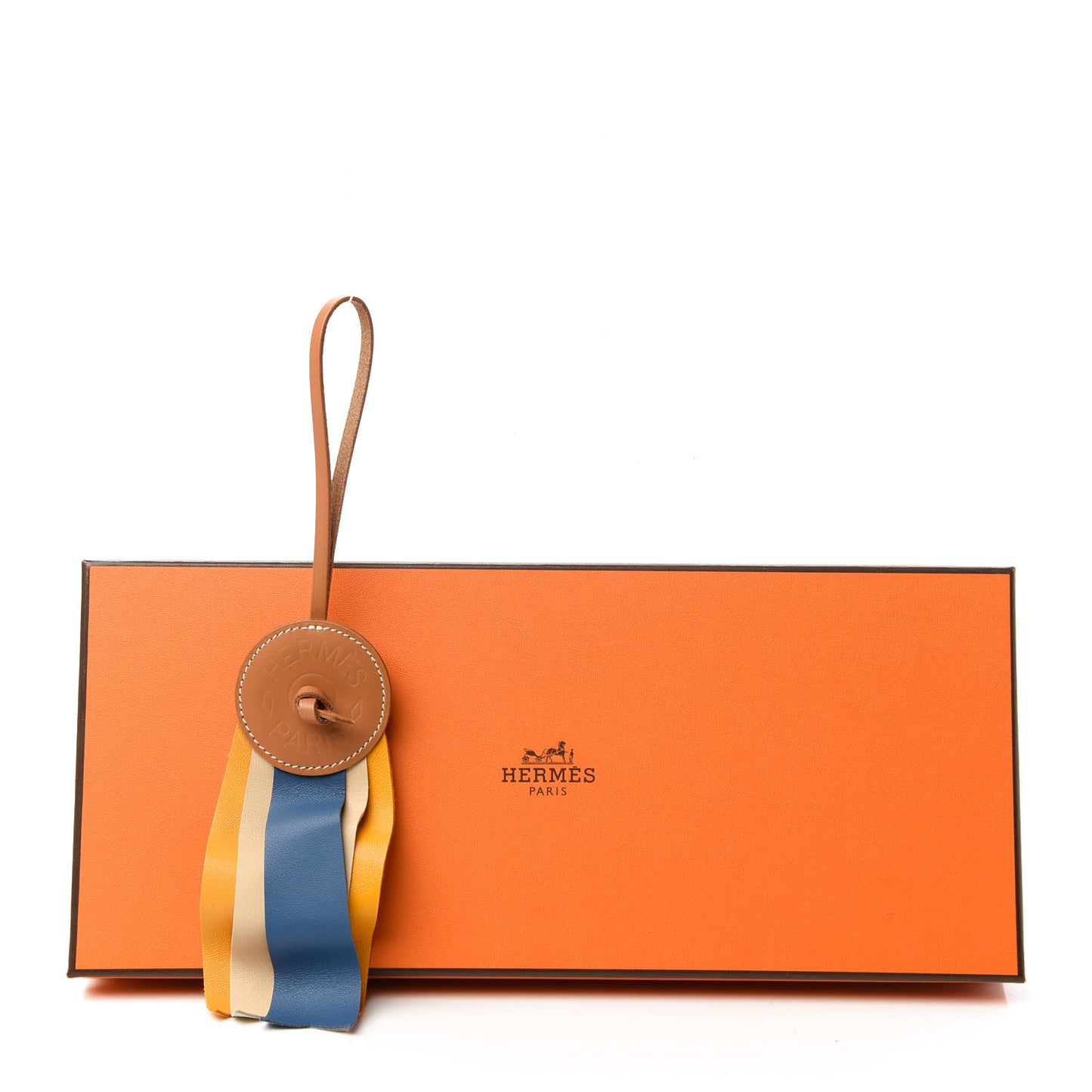 Vache Hunter Milo Lambskin Paddock Flot Bag Charm Jaune D'Or Bleu Agate