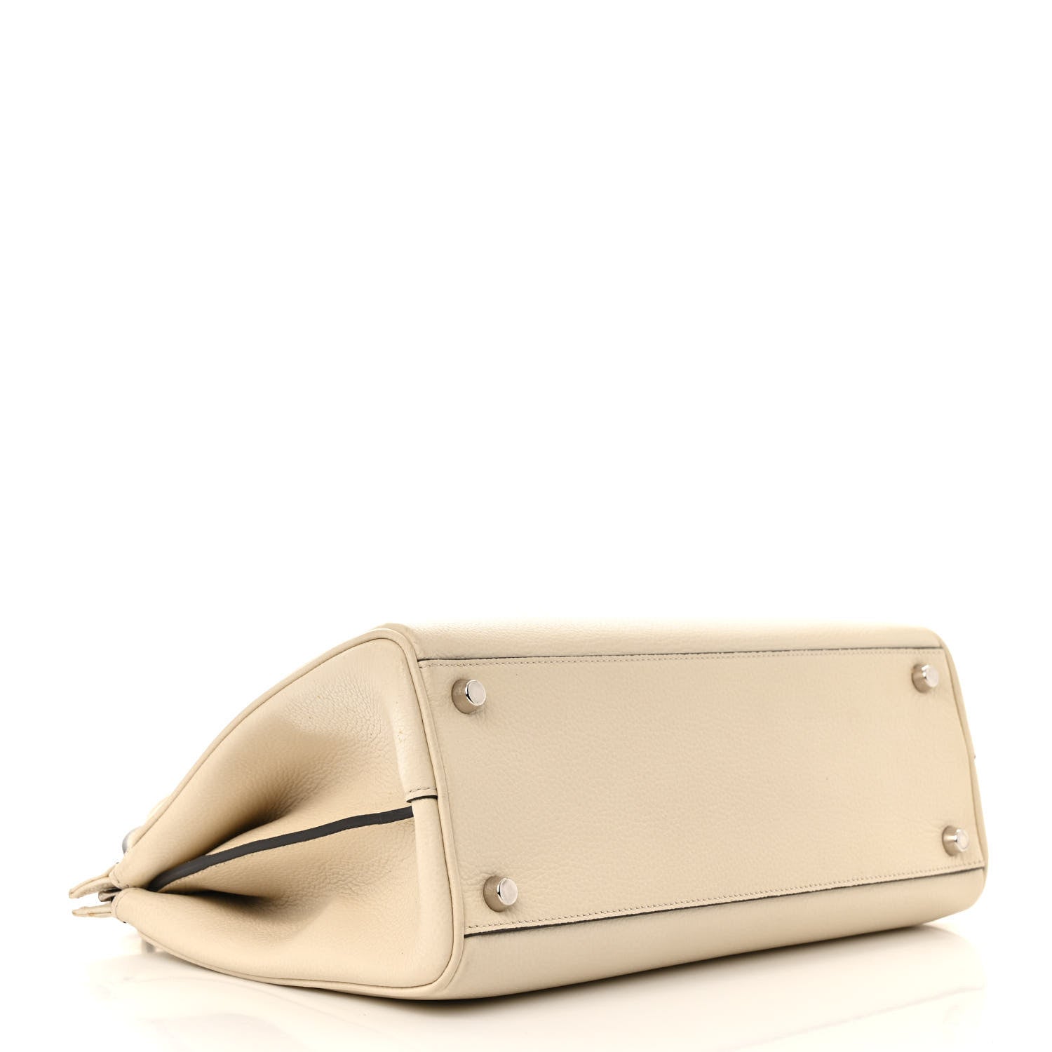 Gucci Grainy Calfskin Small Zumi Top Handle Bag Mystic White 4 of 16