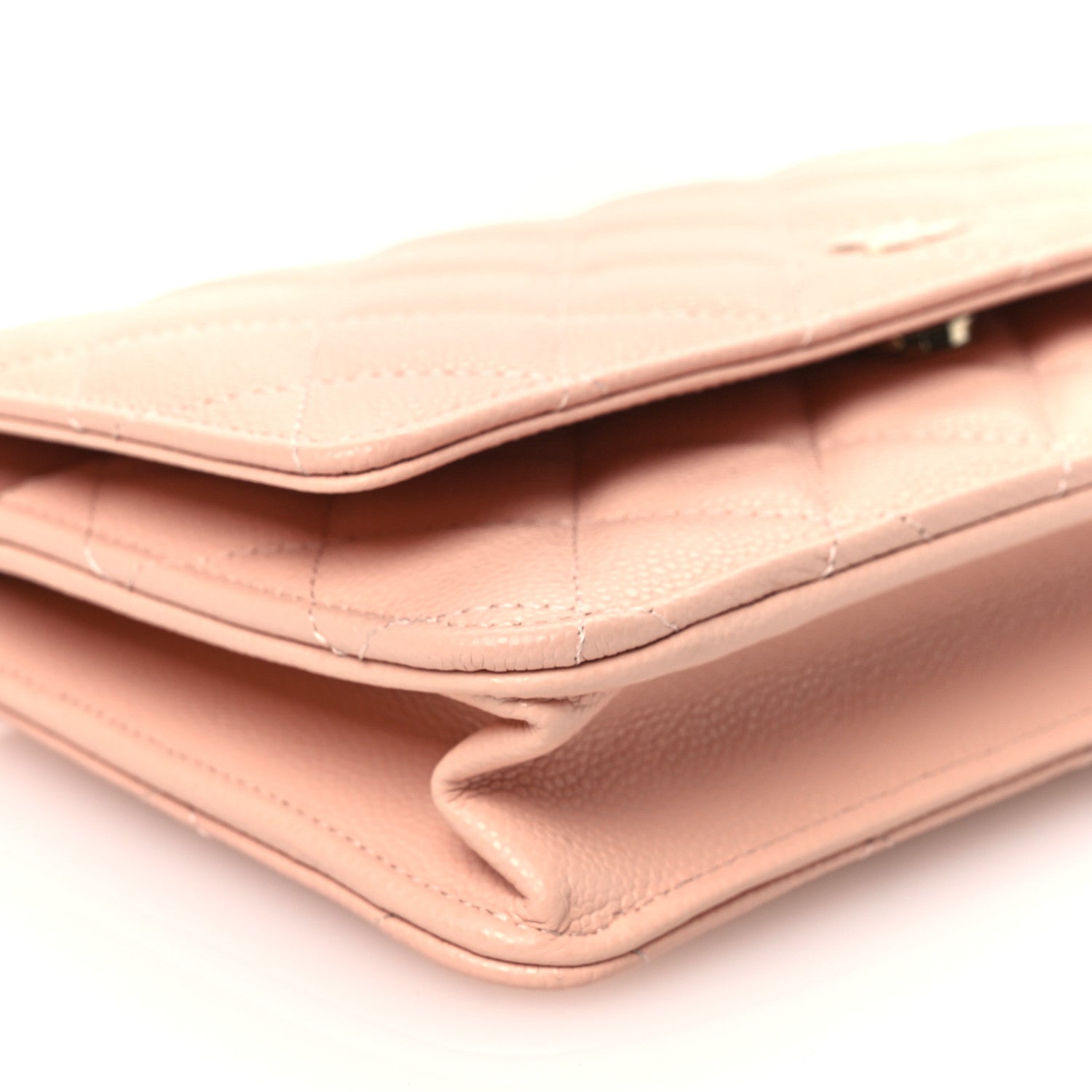 Chanel Caviar Quilted Wallet On Chain WOC Light Pink 10 of 12