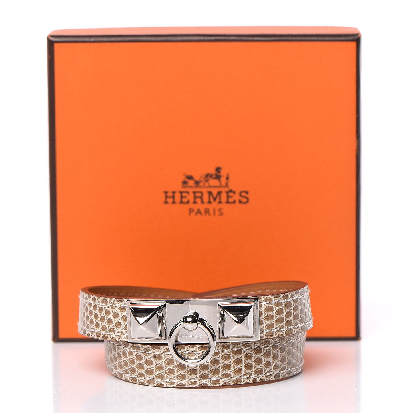 Lizard Rivale Double Tour Bracelet M Ficelle