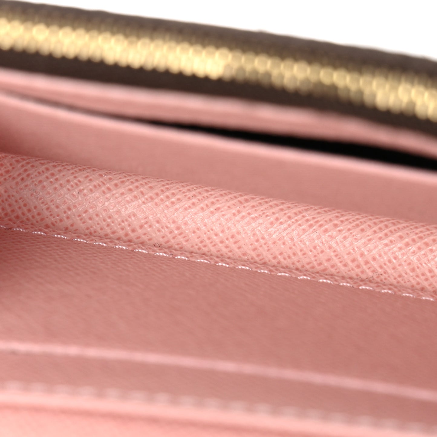 Damier Ebene Rosalie Coin Purse Rose Ballerine