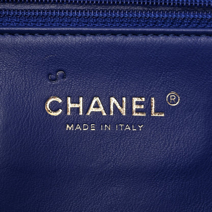 Chanel Jersey Quilted Small CC Filigree Flap Blue Green 6 of 10