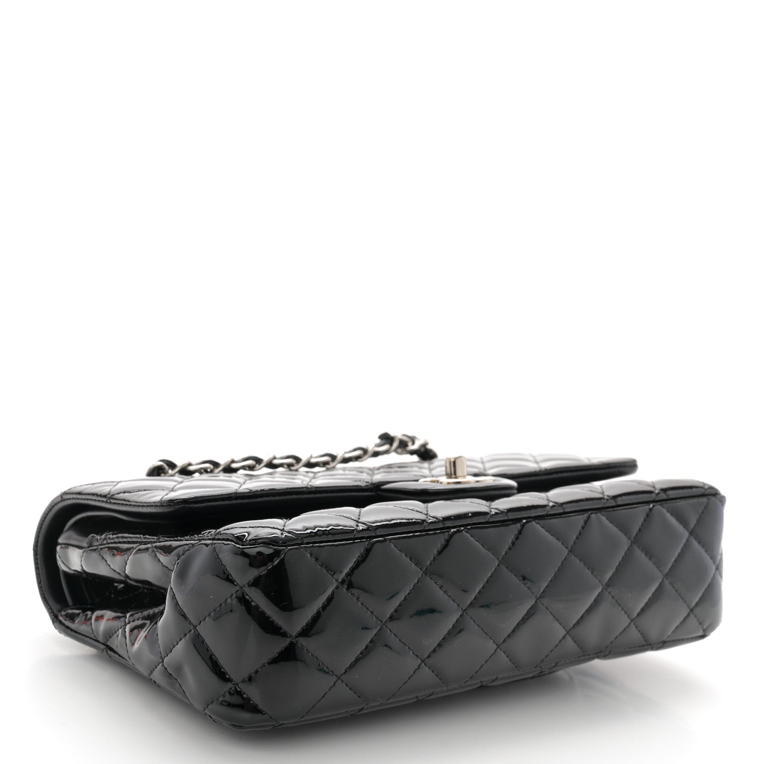 Chanel Patent Quilted Medium Double Flap Black 4 of 9