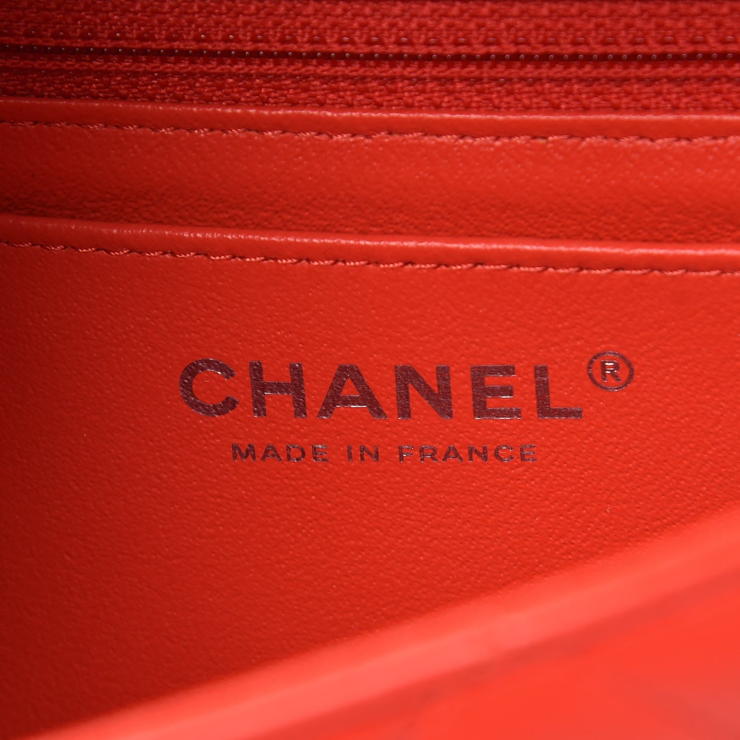 Chanel Lambskin Quilted Mini Rectangular Flap Red 8 of 10