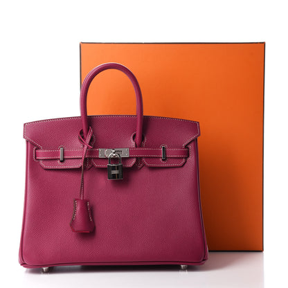 Hermes Epsom Candy Birkin 25 Tosca Rose Tyrien 12 of 12