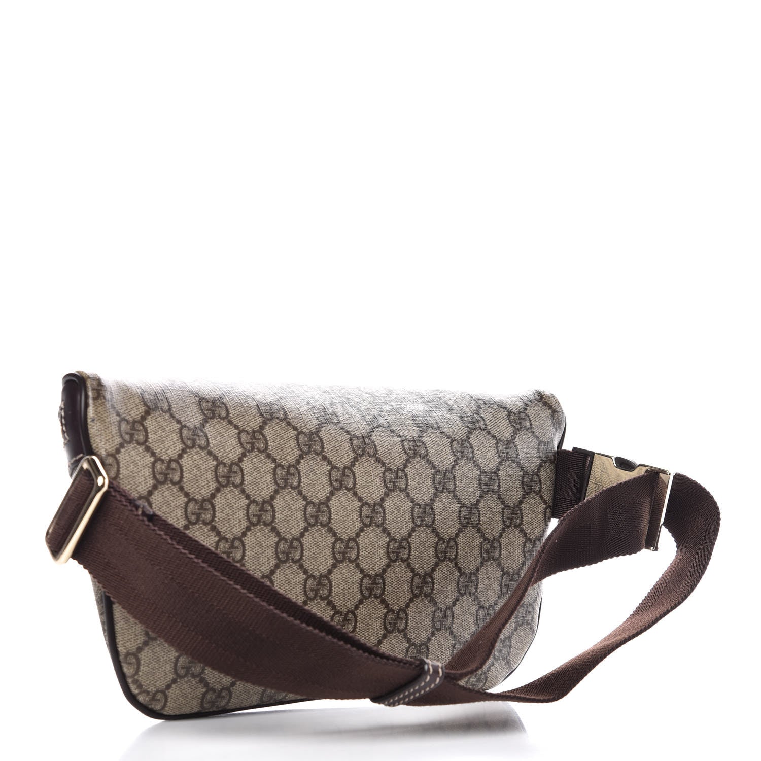 Gucci GG Supreme Monogram Belt Bag Dark Brown 3 of 8
