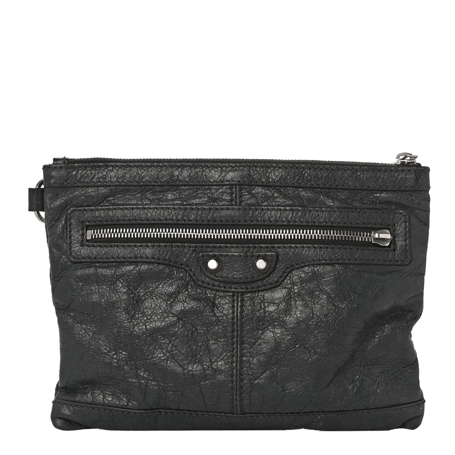 Agneau Arena Classic Hardware Small Clip Gris Fossile
