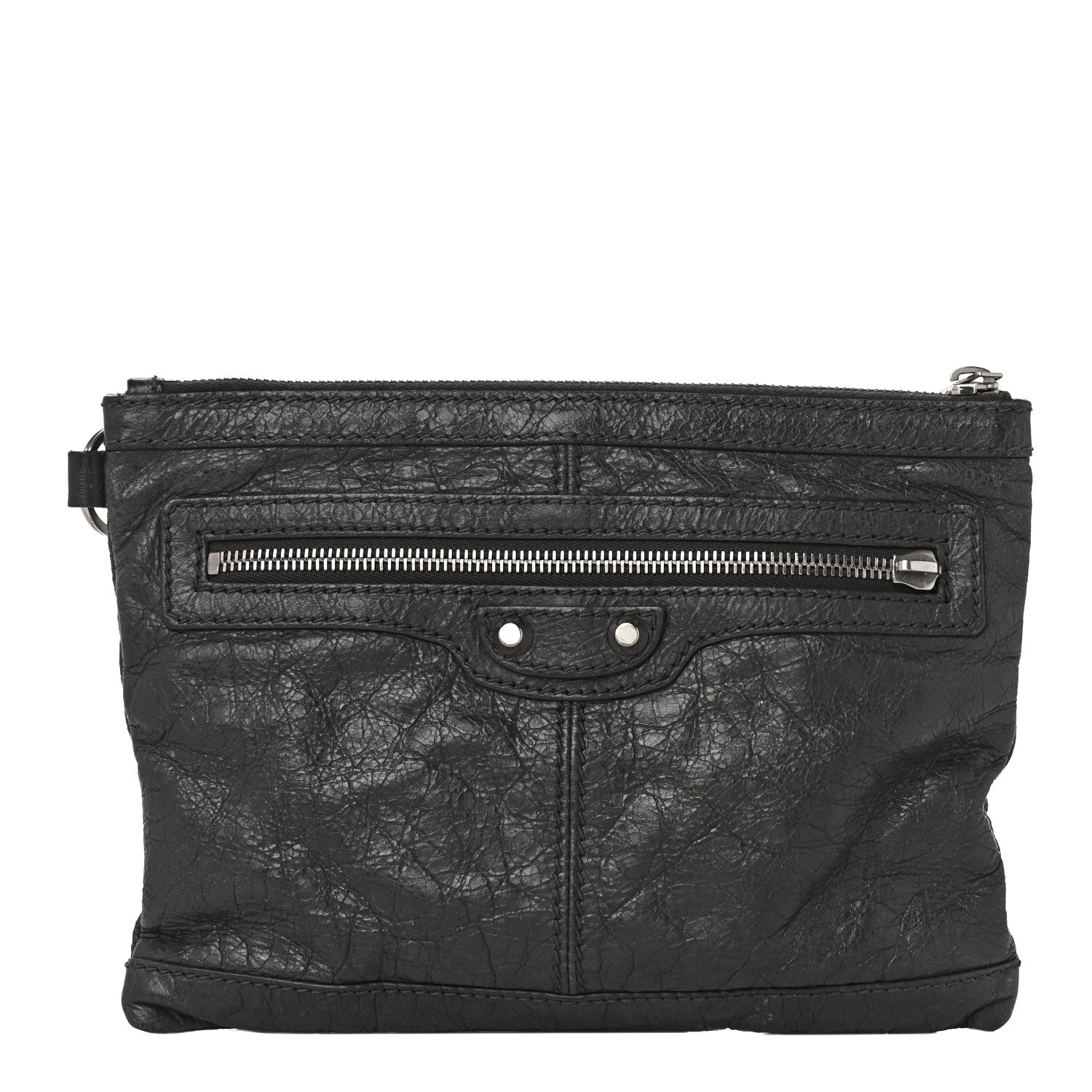 Balenciaga Agneau Arena Classic Hardware Small Clip Gris Fossile 1 of 17