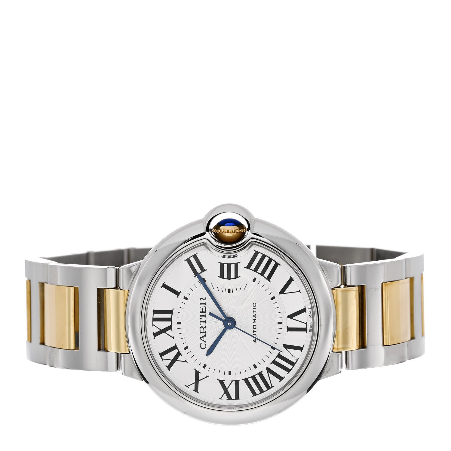 Cartier Stainless Steel 18K Yellow Gold 36mm Ballon Bleu De Cartier Automatic Watch 2 of 5