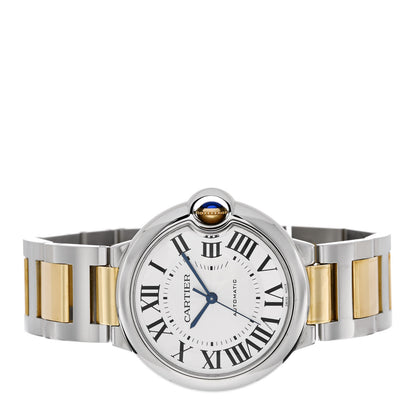 Cartier Stainless Steel 18K Yellow Gold 36mm Ballon Bleu De Cartier Automatic Watch 2 of 5
