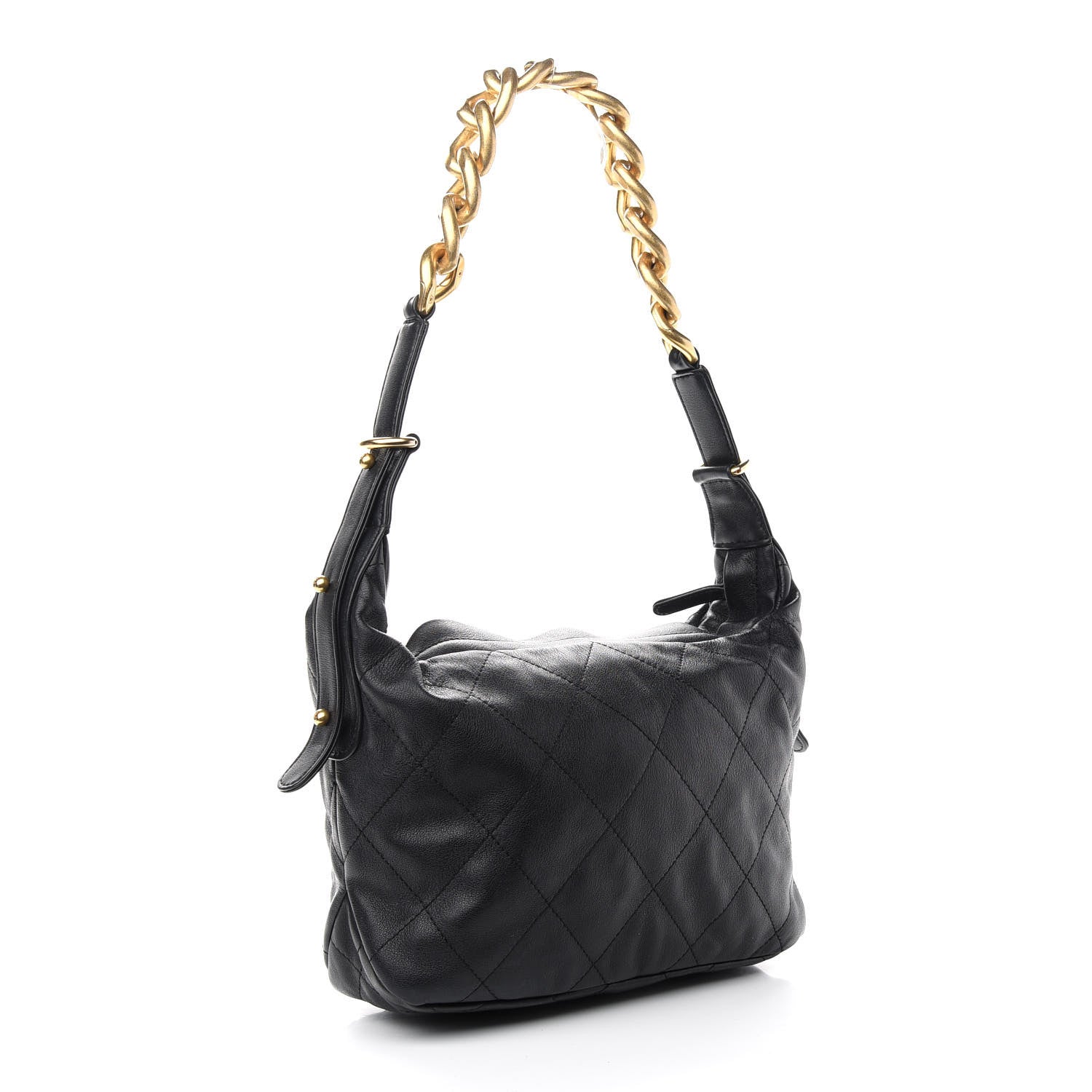 Chanel Calfskin Quilted Daily Hobo Black 3 of 9
