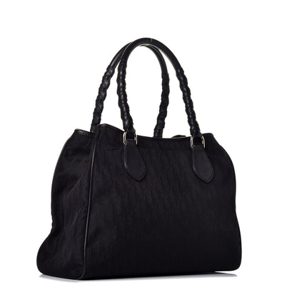 Christian Dior Nylon Monogram Small Lovely Tote Black 3 of 9
