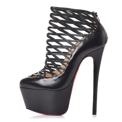 Christian Louboutin Kid Milleo 160 Pumps 36 Black 1 of 8