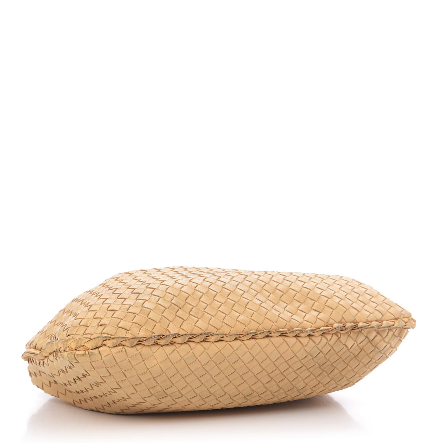 Nappa Intrecciato Veneta Hobo Camel