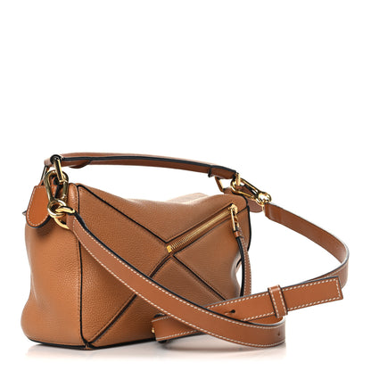 Loewe Calfskin Small Puzzle Bag Tan 3 of 13