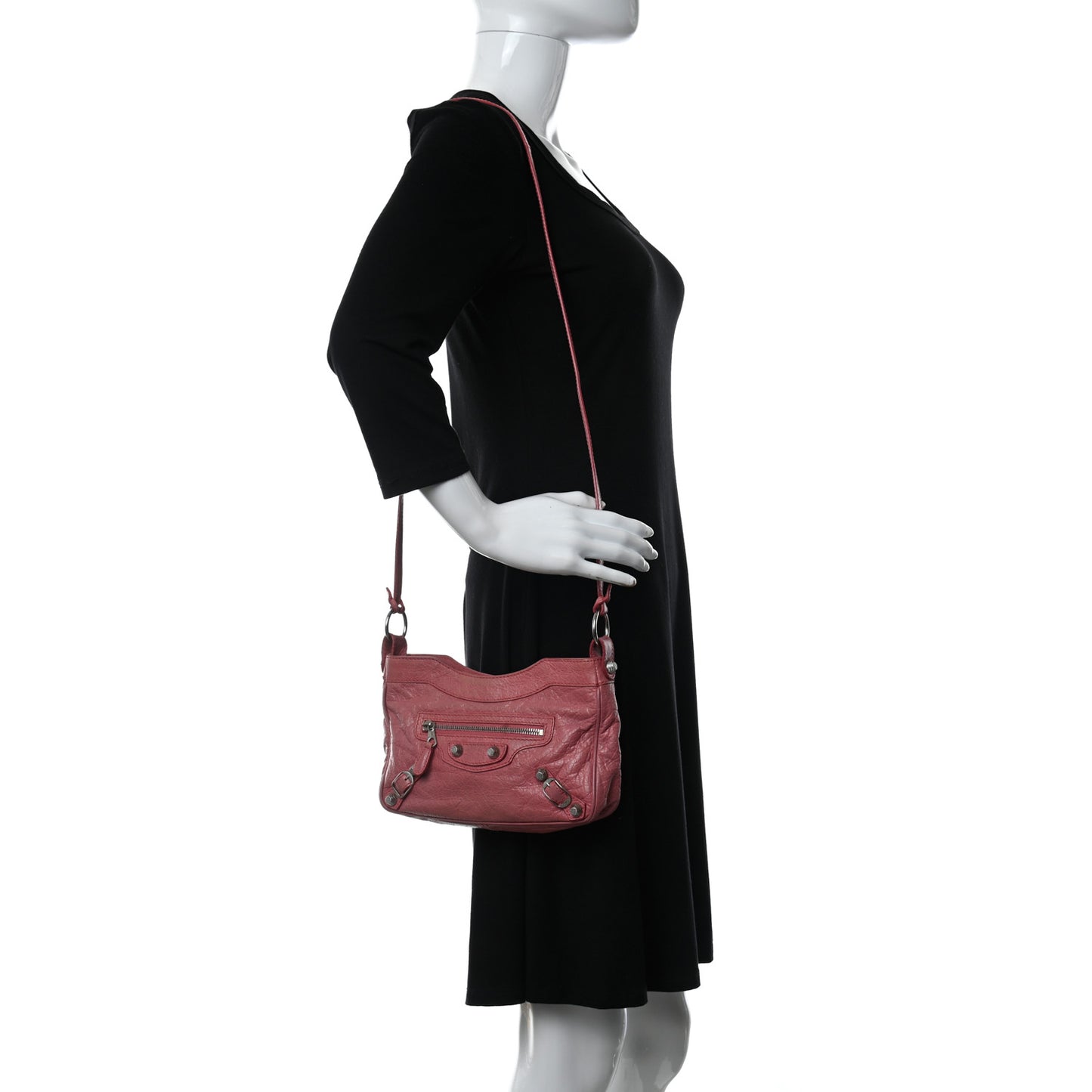 Agnue Giant 12 Silver Hardware Hip Rose Bonbon