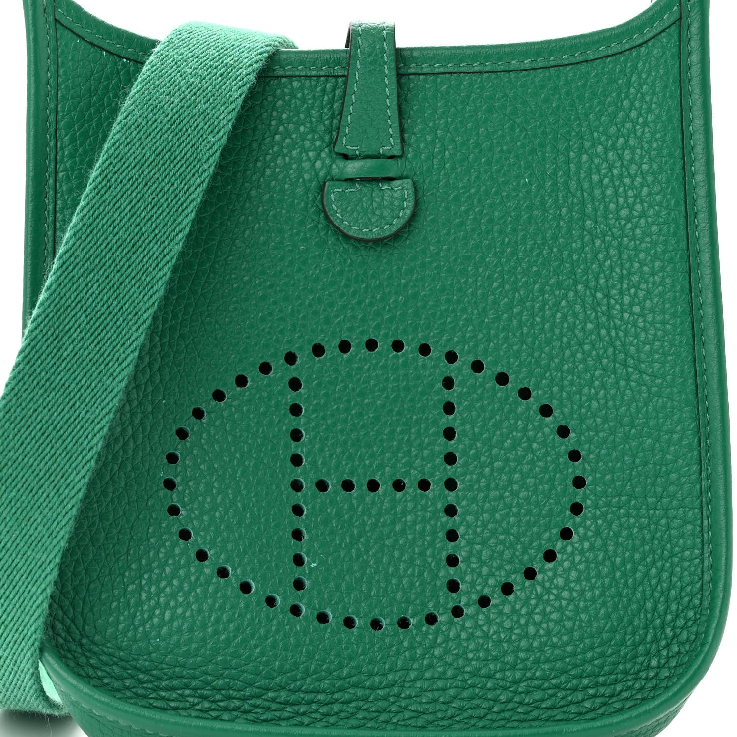 Hermes Taurillon Clemence Evelyne TPM Vert Vertigo 8 of 13