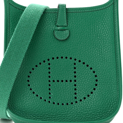 Hermes Taurillon Clemence Evelyne TPM Vert Vertigo 8 of 13