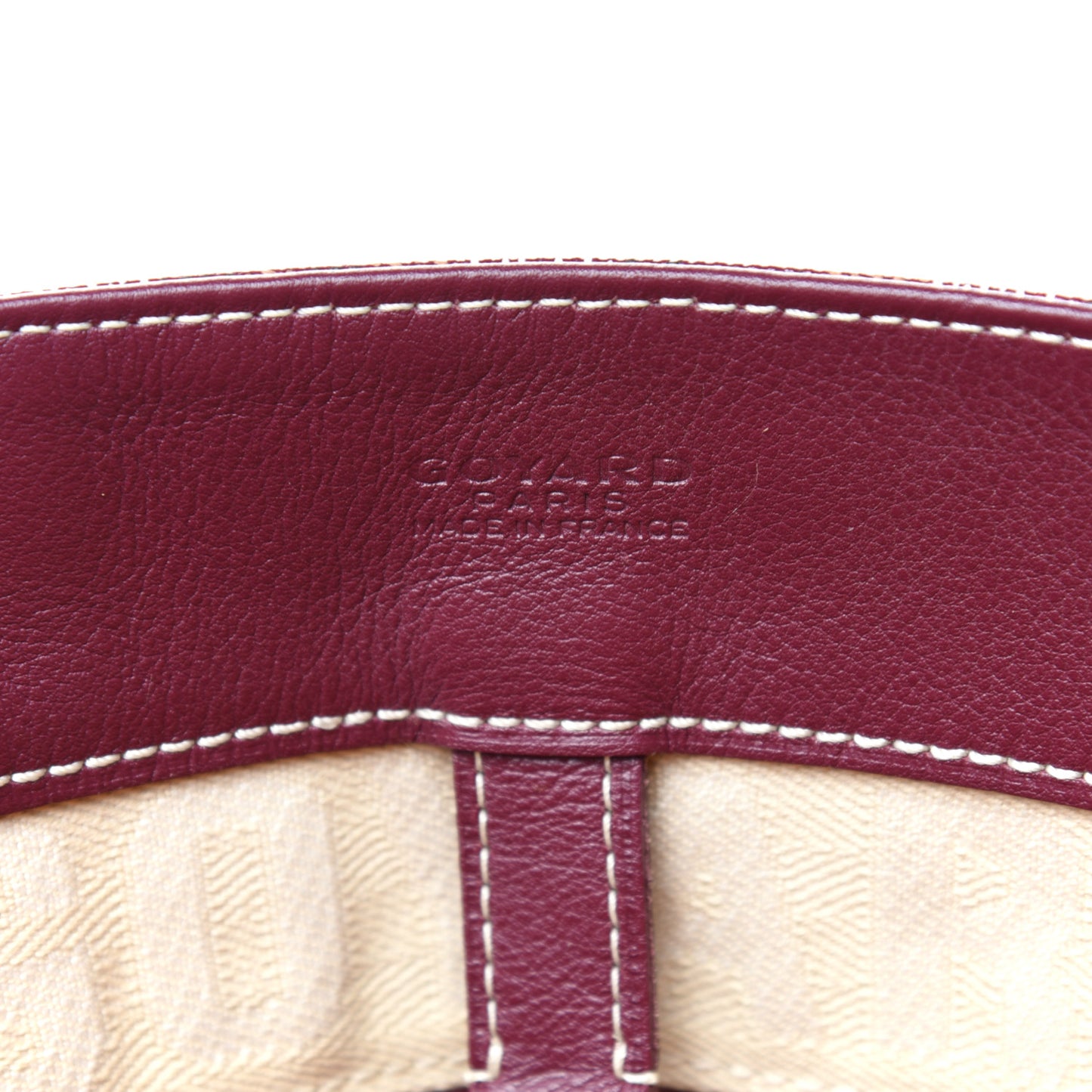 Goyardine Voltaire Smile Tote Burgundy