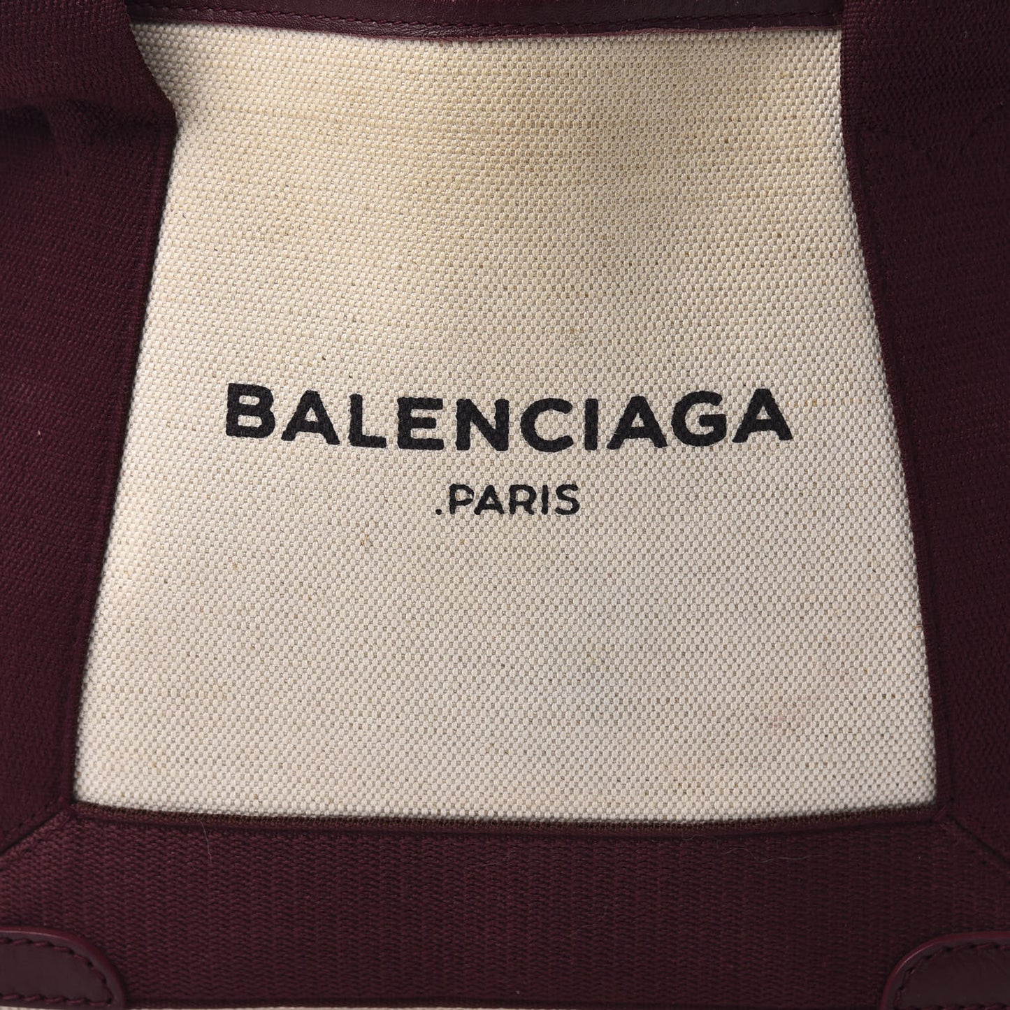 Cotton Canvas Calfskin Navy Cabas XS Natural Rouge Pourpre