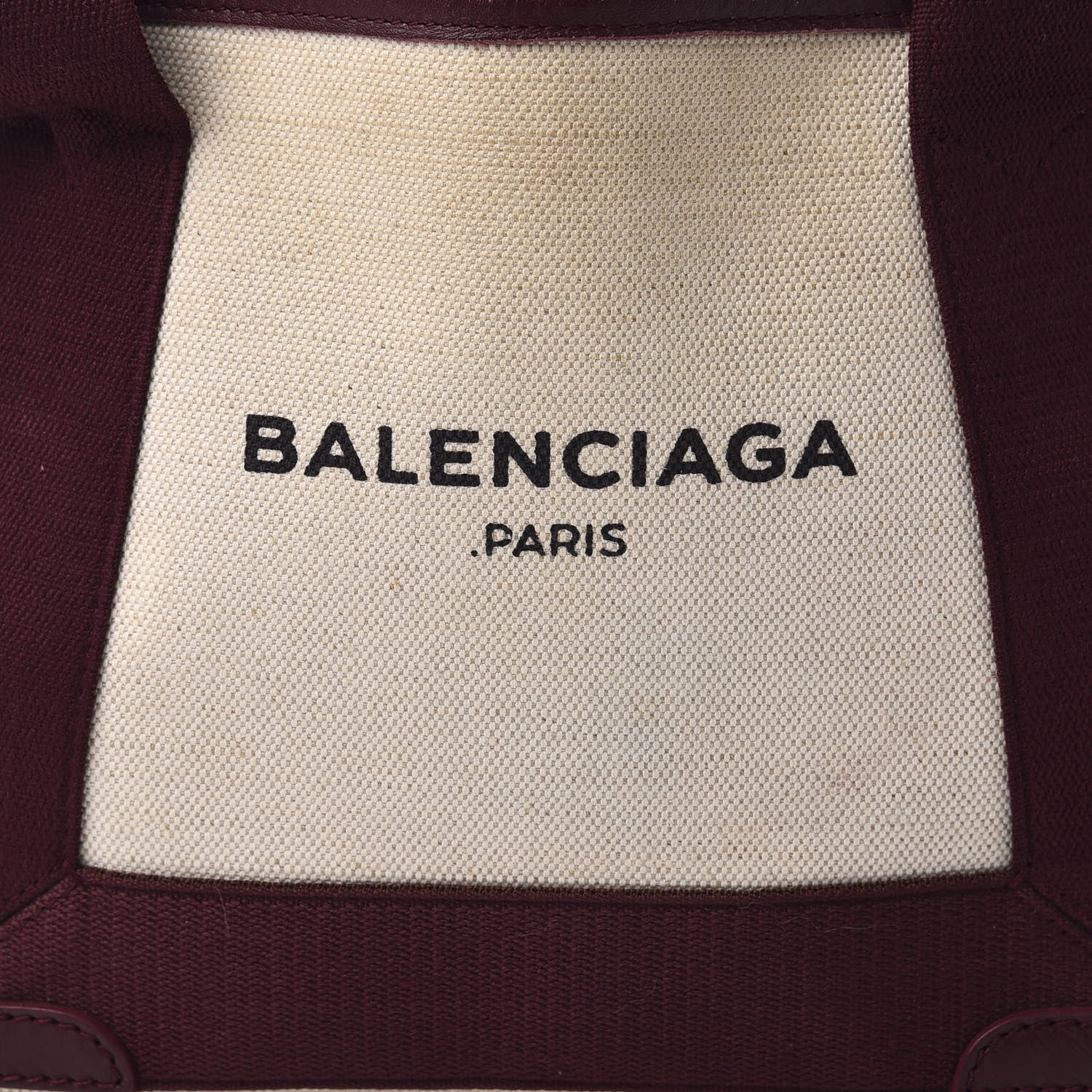 Balenciaga Cotton Canvas Calfskin Navy Cabas XS Natural Rouge Pourpre 12 of 12
